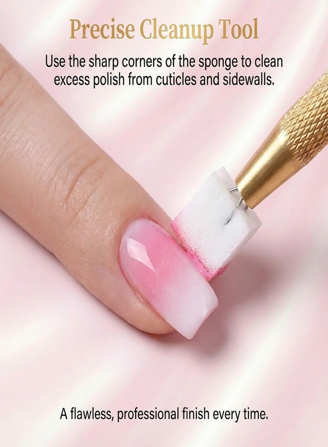 salbsever 200PCS Mini Nail Sponges for Ombre, Professional Nail Art Sponges Set with 2 Grab Pens and Storage Case for DIY Ombre Design, Salon and Home Use - Image 5